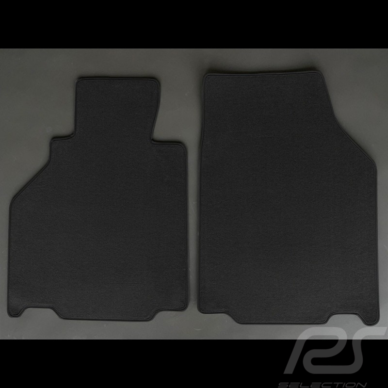 Floor Mats Porsche 986 Boxster/Cayman 1999 Black - LUXE Quality - with piping