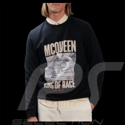 Pull Steve McQueen King of Race Face à Face Noir Hero Seven - homme