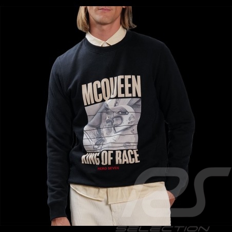 Sweater Steve McQueen King of Race Face to Face Black Hero Seven - men