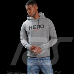 Sweatshirt Hoodie Steve McQueen Mosaique 12h Sebring 1970 Grau Hero Seven - Herren