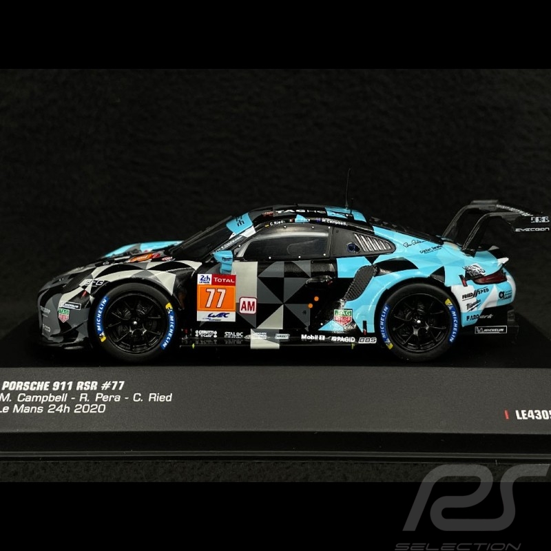 Porsche 911 RSR Type 991 n° 77 2nd 24h Le Mans 2020 1/43 Ixo Models LE43057 Porsche 911 RSR Type 991 n° 77 2nd 24h Le Mans 2020 1/43 Ixo Models LE43057