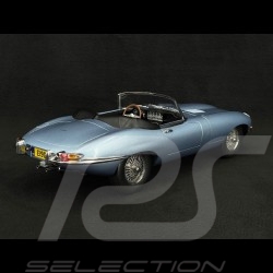 Jaguar E-type Cabriolet 1964 Bleu métallisé Opalescent 1/12 Norev 122722