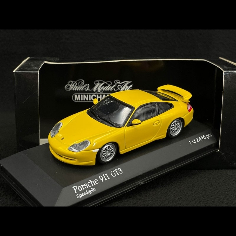 Porsche 911 GT3 Type 996 1999 Speed Yellow 1/43 Minichamps 430068001