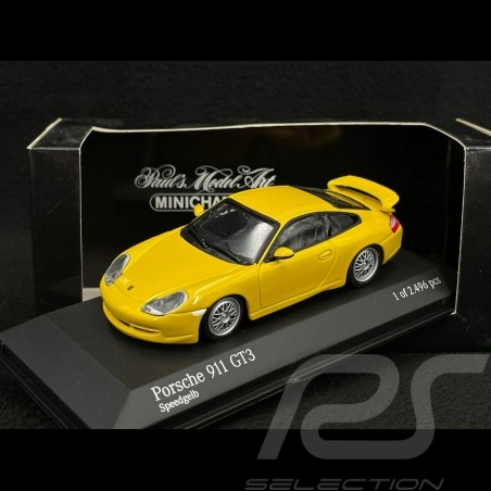 Porsche 911 GT3 Type 996 1999 Jaune Vitesse Métallique 1/43 Minichamps 430068001