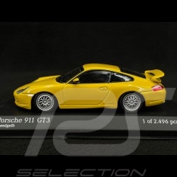 Porsche 911 GT3 Type 996 1999 Jaune Vitesse Métallique 1/43 Minichamps 430068001