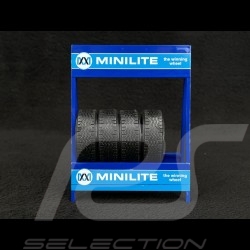 Set de 4 Roues Jantes Minilite pour Porsche BMW Mercedes Ford Tuning Argent 1/18 Ixo Models 18SET010W