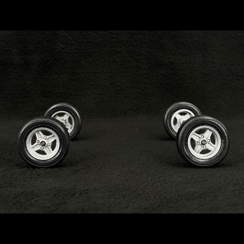 RC Auto Reifen 75mm - 4 Gummireifen Mit Felgen Für 1/10 Modellauto