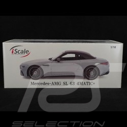 Mercedes-Benz AMG SL 63 4Matic+ 2022 Gris Alpin 1/18 Iscale 18208 / 180053