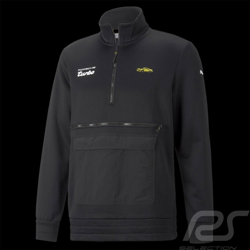 Sweatshirt Porsche Turbo Puma Scwharz / Gelb 534827-01 - herren