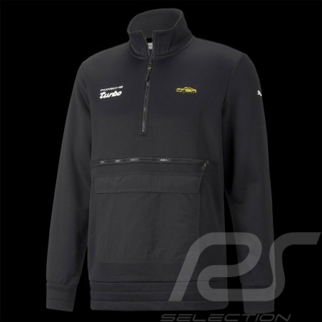 Sweatshirt Porsche Turbo Puma Black / Yellow 534827-01 - men