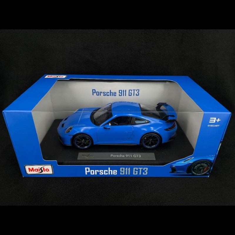 Miniature Maisto PORSCHE 911 GT3 2022 BLEUE chez 1001hobbies (Réf.36458BL)
