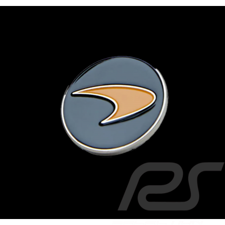 Badge McLaren F1 Team pin's Logo Speedmark Circulaire Noir / Orange Papaya 2025