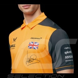 Polo McLaren F1 Lando Norris n°4 Pilote Orange Papaya / Gris Anthracite TM0811 - homme