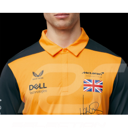 Polo McLaren F1 Lando Norris n°4 Driver Papaya Orange / Anthracite Grey TM0811 - men