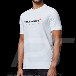 T-shirt McLaren F1 Team Norris Piastri Core Essential Blanc - homme