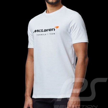 T-shirt McLaren F1 Team Norris Piastri Core Essential Blanc - homme