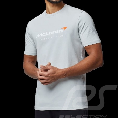 T-shirt McLaren F1 Team Norris Piastri Core Essential Storm grey - men