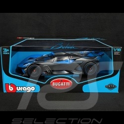 Bugatti Bolide W16 2021 Frankreich Blau / Schwarz 1/18 Bburago 11047B