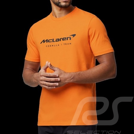 T-shirt McLaren F1 Team Norris Piastri Core Essential Orange Papaya - homme