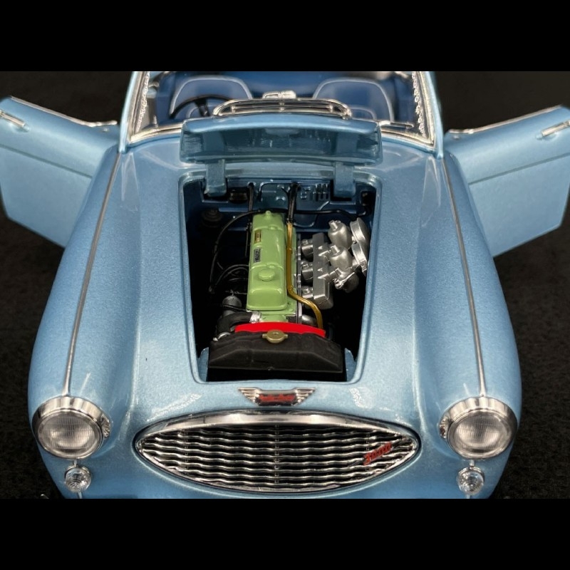 Austin Healey 3000 Mk 1 1960 type BN7 Bleu Healey 1/18 Kyosho