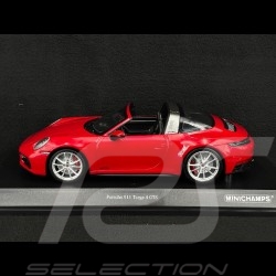 Porsche 911 Targa 4 GTS 2021 Type 992 Carmine red 1/18 Minichamps 155061062