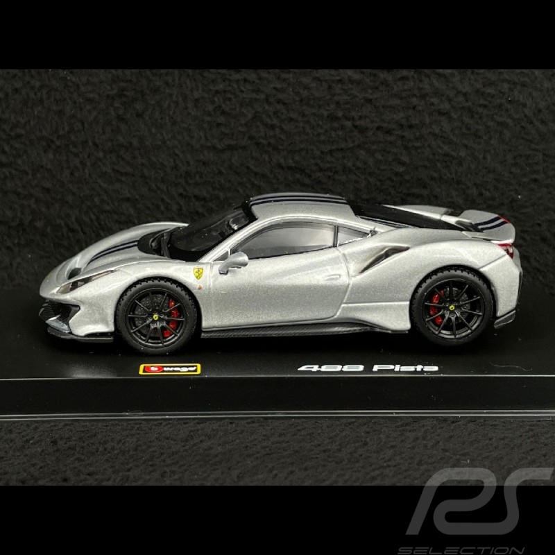 Ferrari 488 Pista Silber Signature 1/43 Bburago 36910S Ferrari 488 Pista Silber Signature 1/43 Bburago 36910S