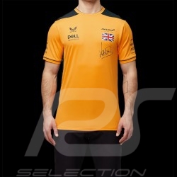 T-shirt McLaren F1 Lando Norris n°4 Set Up Papaya Orange / Anthracite Grey TM0809 - men