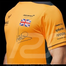 T-shirt McLaren F1 Lando Norris n°4 Set Up Orange Papaya / Gris Anthracite TM0809 - homme