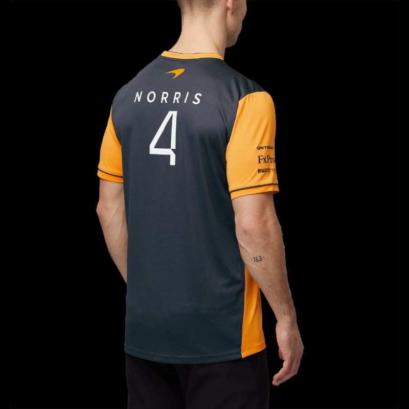 T-shirt De Course McLaren F1 - Équipe Lando Norris #4 2023 - Taille XL, Orange - Marque Castore, Neuf Avec étiquettes