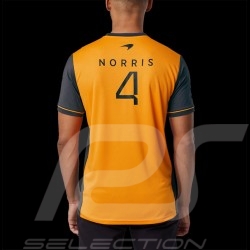 T-shirt McLaren F1 Lando Norris n°4 Set Up Anthracite Grey / Papaya Orange TM0809 - men