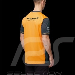 T-shirt McLaren F1 Team Norris Piastri Set Up Anthracite Grey / Papaya Orange TM0823 - men