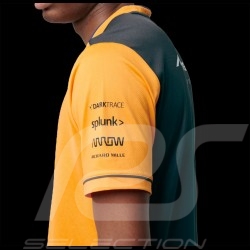 T-shirt McLaren F1 Team Norris Piastri Set Up Papaya Orange / Anthracite Grey TM0823 - men