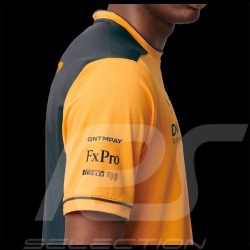 T-shirt McLaren F1 Team Norris Piastri Set Up Papaya Orange / Anthracite Grey TM0823 - men