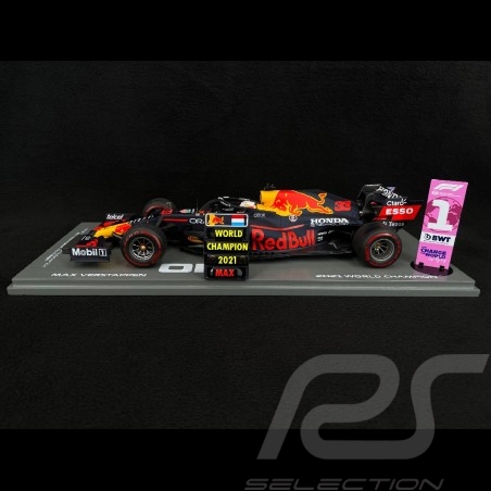 Max Verstappen Red Bull Racing RB16B n° 33 Winner GP Abu Dhabi 2021 Yas Marina 1/18 Spark 18S609
