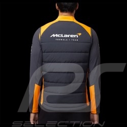 Jacke McLaren F1 Team Norris Piastri Ärmellose Jacke Anthrazitgrau / Papaya Orange TM0825 - herren