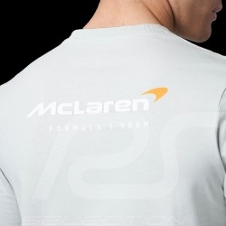 T-shirt McLaren F1 Team Norris Piastri Core Essentials Emblem Gris Orage - homme