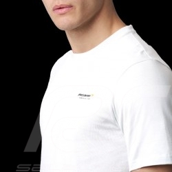 T-shirt McLaren F1 Team Norris Piastri Core Essentials Emblem Weiß - Herren
