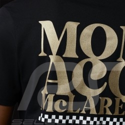 T-shirt McLaren F1 Team Norris Piastri Monaco Slogan Noir TM1455 - homme