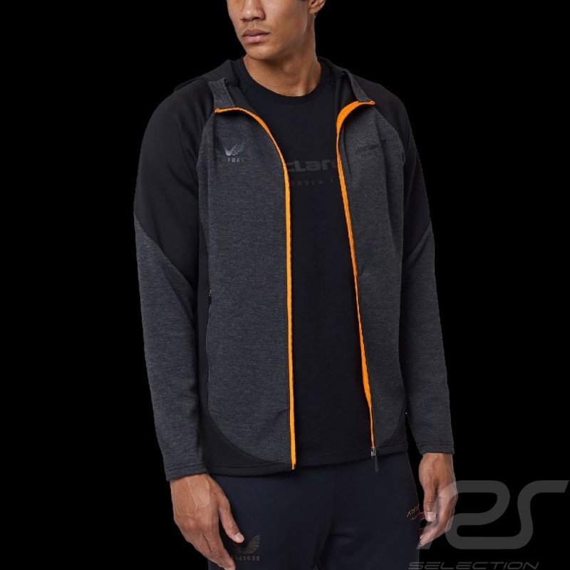 McLaren Jacke F1 Team Norris Piastri Hoodie Full Zip Schwarz - Herren