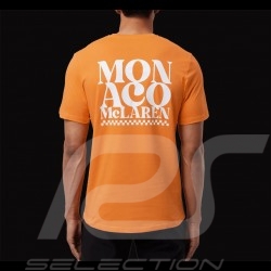 T-shirt McLaren F1 Team Norris Piastri Monaco Slogan Papaya Orange TM1465 - herren