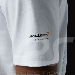 T-shirt McLaren F1 Team Norris Piastri Monaco Graphique Blanc TM1458 - homme