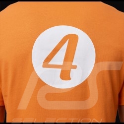 T-shirt McLaren F1 Lando Norris n°4 Pilote Monaco Papaya Orange TM1463 - men