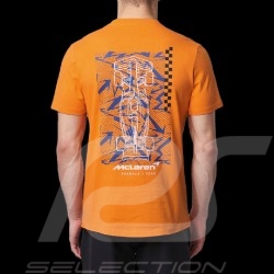 T-shirt McLaren F1 Team Norris Piastri Dynamic Pack Orange Papaya - homme