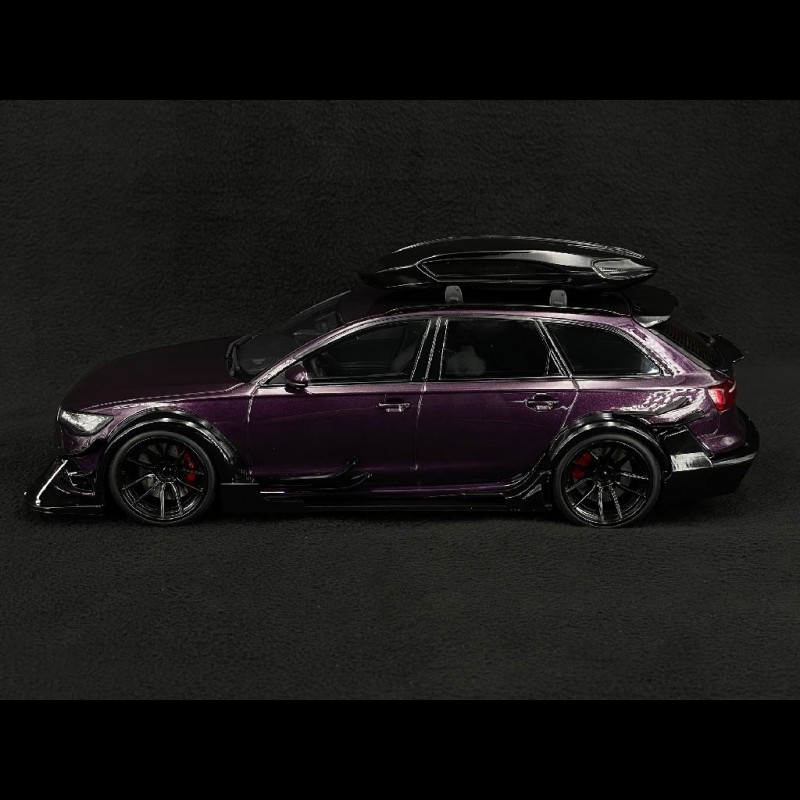 Audi RS6 Avant (C7) Body Kit 2018 roof box lila / black 1:18 GT864 GT SPIRIT Audi RS6 Avant (C7) Body Kit 2018 roof box lila / black 1:18 GT864 GT SPIRIT