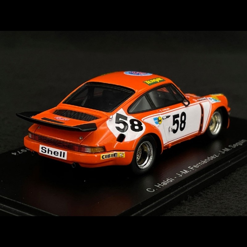 PORSCHE 911 RSR - 7th Le Mans 1974 - Cheneviere/Zbinden - 1/43 Spark