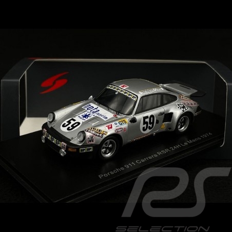 Porsche 911 Carrera RSR n°59 24h Le Mans 1974 1/43 Spark S7511