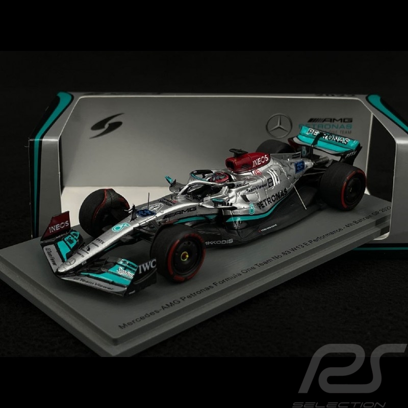 George Russell Mercedes-AMG-Petronas F1 W13E Nr 63 2022 Bahrein F1 Grand Prix 1/43 Spark S8516