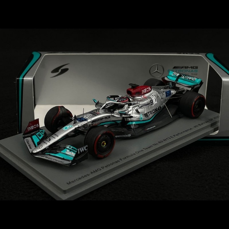 George Russell Mercedes-AMG-Petronas F1 W13E n° 63 2022 Bahrein F1 Grand  Prix 1/43 Spark S8516