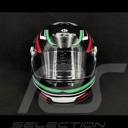 Motorsport Watch Granpremio Chronograph Steel Carbon Effect Black / Red Racing with Special Box Helmet Lorenz 030210AA