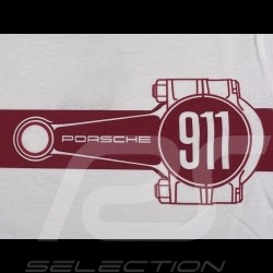 T-shirt Porsche 911 Rod Essential White / Burgundy Red WAP670PESS - men